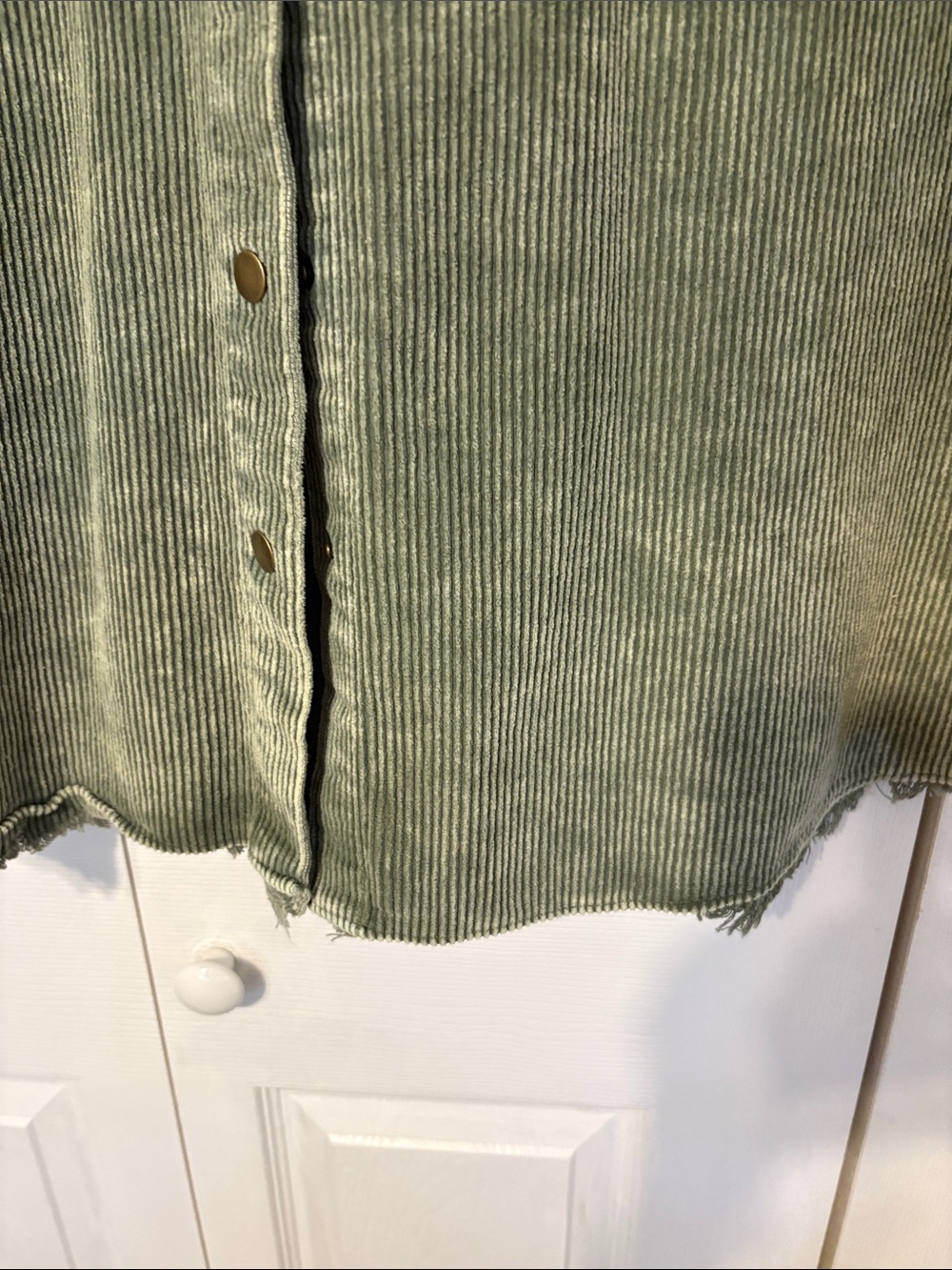 Amazon Multicolor Corduroy Hooded Jacket - Green, Brown, Cream. XL - Picture 3 of 9